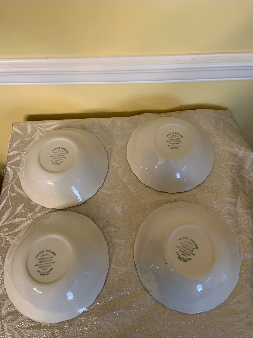 Merrie England J& G Meakin English Ironstone Cereal Soup Bowls Set of 4